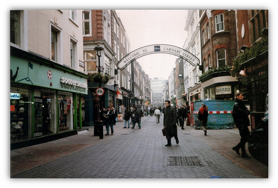 Carnaby Street, London, 1996.