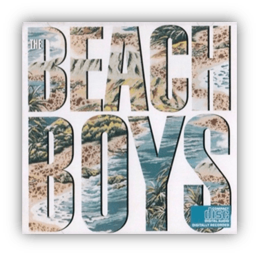 Album cover of The Beach Boys featuring coastal imagery and vibrant colors.