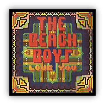 Album cover for "Love You" by The Beach Boys featuring colorful pixel art design.