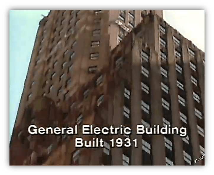 "General Electric Building, 1931, showcasing architectural design."