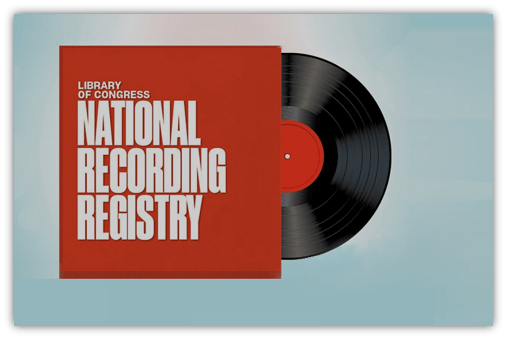 "National Recording Registry vinyl record by the Library of Congress."