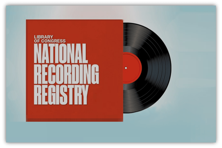 "National Recording Registry vinyl record by the Library of Congress."