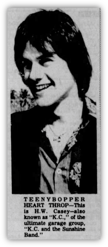 Alt text: "H.W. Casey, known as 'K.C.' of K.C. and the Sunshine Band, smiling in a casual outfit."